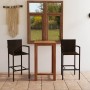 Conjunto de bar para jardín 3 piezas marrón | Foro24.es | Tu tienda online para hogar, jardín y más Foro24.es