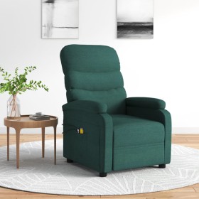 Sillón de masaje eléctrico tela verde oscuro de , Sillones de masaje eléctricos - Ref: Foro24-3073700, Precio: 245,48 €, Desc...