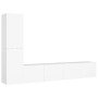 Set de muebles de salón TV 4 piezas madera de ingeniería blanco de , Muebles TV - Ref: Foro24-3078674, Precio: 162,38 €, Desc...