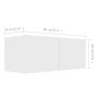 Set de muebles de salón TV 4 piezas madera de ingeniería blanco de , Muebles TV - Ref: Foro24-3078710, Precio: 158,78 €, Desc...