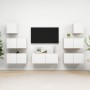 Set de muebles de salón TV 7 piezas madera de ingeniería blanco de , Muebles TV - Ref: Foro24-3078712, Precio: 228,01 €, Desc...