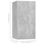 Set muebles de salón TV 7 pzas madera ingeniería gris hormigón de , Muebles TV - Ref: Foro24-3079092, Precio: 230,63 €, Descu...