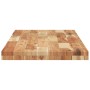 Estante flotante 3 uds madera acacia acabado aceite 120x40x4 cm en Estanterías | Comprar online en Foru.es