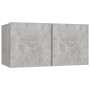 Set muebles de salón TV 6 pzas madera ingeniería gris hormigón de , Muebles TV - Ref: Foro24-3079099, Precio: 178,49 €, Descu...