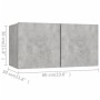Set muebles de salón TV 6 pzas madera ingeniería gris hormigón de , Muebles TV - Ref: Foro24-3079099, Precio: 178,49 €, Descu...
