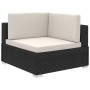 Set de muebles de jardín 8 pzas y cojines ratán sintético negro de , Conjuntos de jardín - Ref: Foro24-41271, Precio: 745,24 ...