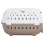 Trasportín de mascotas PP blanco y marrón 50x34,5x32 cm de , Transportines y cajas para mascotas - Ref: Foro24-171804, Precio...