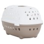 Trasportín de mascotas PP blanco y marrón 50x34,5x32 cm de , Transportines y cajas para mascotas - Ref: Foro24-171804, Precio...