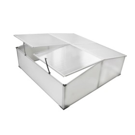 Vivero con 4 tapas 108x110x41 cm de , Invernaderos - Ref: Foro24-40214, Precio: 77,39 €, Descuento: %