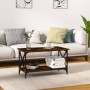 Mesa de centro madera y hierro roble ahumado 80x45x45 cm de , Mesas de centro - Ref: Foro24-823324, Precio: 50,03 €, Descuent...