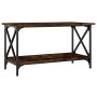 Mesa de centro madera y hierro roble ahumado 80x45x45 cm de , Mesas de centro - Ref: Foro24-823324, Precio: 50,03 €, Descuent...
