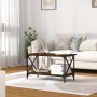 Mesa de centro madera y hierro roble ahumado 80x45x45 cm de , Mesas de centro - Ref: Foro24-823324, Precio: 50,03 €, Descuent...