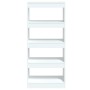 Estantería madera contrachapada blanco brillante 60x30x135 cm de , Librerías y estanterías - Ref: Foro24-811670, Precio: 49,2...