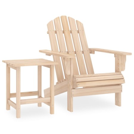 Silla con otomana y mesa jardín Adirondack abeto macizo de , Conjuntos de jardín - Ref: Foro24-315922, Precio: 86,10 €, Descu...