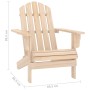 Silla con otomana y mesa jardín Adirondack abeto macizo de , Conjuntos de jardín - Ref: Foro24-315922, Precio: 86,10 €, Descu...
