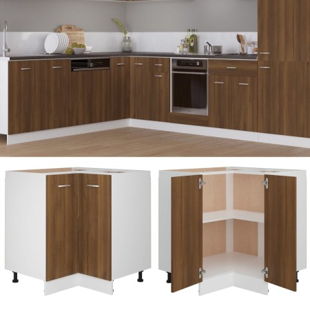 Armario cocina “Lyon” madera ingeniería roble marrón de , Armarios de cocina - Ref: Foro24-815584, Precio: 95,70 €, Descuento...