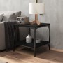 Mesa de centro madera contrachapada negro 50x50x40 cm de , Mesas de centro - Ref: Foro24-819372, Precio: 42,42 €, Descuento: ...
