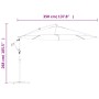 Sombrilla voladiza de jardín verde 3,5 m de , Sombrillas - Ref: Foro24-42197, Precio: 119,72 €, Descuento: %