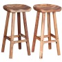 Taburetes de barra de cocina 2 unidades madera maciza de acacia de , Taburetes de cocina - Ref: Foro24-244247, Precio: 211,65...