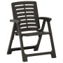 Sillas de jardín 2 unidades plástico gris antracita de , Sillas de jardín - Ref: Foro24-315838, Precio: 89,04 €, Descuento: %