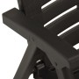Sillas de jardín 2 unidades plástico gris antracita de , Sillas de jardín - Ref: Foro24-315838, Precio: 89,04 €, Descuento: %