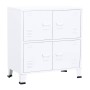 Baúl de almacenaje industrial acero blanco 75x40x80 cm de , Baúles de almacenamiento - Ref: Foro24-339626, Precio: 128,14 €, ...