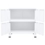 Baúl de almacenaje industrial acero blanco 75x40x80 cm de , Baúles de almacenamiento - Ref: Foro24-339626, Precio: 128,14 €, ...
