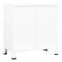 Baúl de almacenaje industrial acero blanco 75x40x80 cm de , Baúles de almacenamiento - Ref: Foro24-339626, Precio: 128,14 €, ...