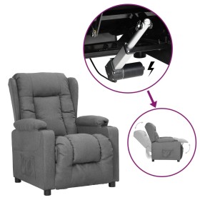 Sillón elevable tela gris claro de , Sillones - Ref: Foro24-3093423, Precio: 280,07 €, Descuento: %