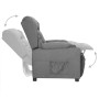 Sillón elevable tela gris claro de , Sillones - Ref: Foro24-3093423, Precio: 280,07 €, Descuento: %