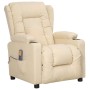 Sillón de masaje elevable tela color crema de , Sillones de masaje eléctricos - Ref: Foro24-3093442, Precio: 289,90 €, Descue...