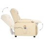 Sillón de masaje elevable tela color crema de , Sillones de masaje eléctricos - Ref: Foro24-3093442, Precio: 289,90 €, Descue...