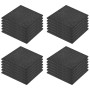 Losetas de goma protección de caídas 24 uds 50x50x3 cm negras en Materiales de construcción | Comprar online en Foru.es
