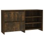 Aparador de 2 piezas madera manufacturada color roble ahumado de , Aparadores - Ref: Foro24-3098086, Precio: 122,03 €, Descue...