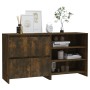 Aparador de 2 piezas madera manufacturada color roble ahumado de , Aparadores - Ref: Foro24-3098086, Precio: 122,03 €, Descue...