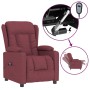 Sillón reclinable eléctrico tela rojo tinto de , Sillones - Ref: Foro24-3098780, Precio: 270,87 €, Descuento: %