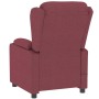 Sillón reclinable eléctrico tela rojo tinto de , Sillones - Ref: Foro24-3098780, Precio: 270,87 €, Descuento: %