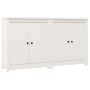 Aparador 2 uds de madera maciza de pino blanco 70x35x80 cm de , Aparadores - Ref: Foro24-3114065, Precio: 201,60 €, Descuento: %