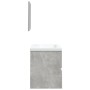 Armario de lavabo con lavamanos y espejo gris hormigón de , Tocadores de baño - Ref: Foro24-3114174, Precio: 149,85 €, Descue...