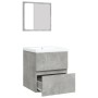 Armario de lavabo con lavamanos y espejo gris hormigón de , Tocadores de baño - Ref: Foro24-3114174, Precio: 149,85 €, Descue...