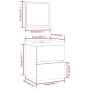 Armario de lavabo con lavamanos y espejo gris hormigón de , Tocadores de baño - Ref: Foro24-3114174, Precio: 149,85 €, Descue...