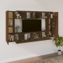 Set de muebles para TV 8 pzas madera contrachapada roble marrón de , Muebles TV - Ref: Foro24-3114293, Precio: 262,42 €, Desc...