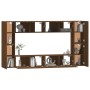 Set de muebles para TV 8 pzas madera contrachapada roble marrón de , Muebles TV - Ref: Foro24-3114293, Precio: 262,42 €, Desc...