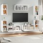 Set de muebles para TV 7 piezas madera contrachapada blanco de , Muebles TV - Ref: Foro24-3114302, Precio: 275,38 €, Descuent...
