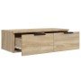 Armarios de pared 2 uds contrachapada roble Sonoma 68x30x20 cm de , Estantes y estanterías - Ref: Foro24-3115894, Precio: 97,...