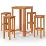 Juego muebles de bar para jardín 5 pzas madera de acacia maciza de , Conjuntos de jardín - Ref: Foro24-3116015, Precio: 345,4...