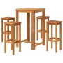 Juego muebles de bar para jardín 5 pzas madera de acacia maciza de , Conjuntos de jardín - Ref: Foro24-3116015, Precio: 345,4...