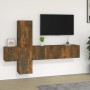 Set de muebles de TV 5 pzas madera contrachapada roble ahumado de , Muebles TV - Ref: Foro24-3120221, Precio: 141,97 €, Descu...