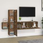 Set de muebles de TV 5 pzas madera contrachapada roble ahumado de , Muebles TV - Ref: Foro24-3120221, Precio: 141,97 €, Descu...