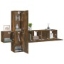 Set de muebles de TV 5 pzas madera contrachapada roble ahumado de , Muebles TV - Ref: Foro24-3120221, Precio: 141,97 €, Descu...
